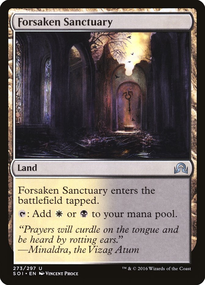 Magic the Gathering Card - Forsaken Sanctuary - MTG Circle