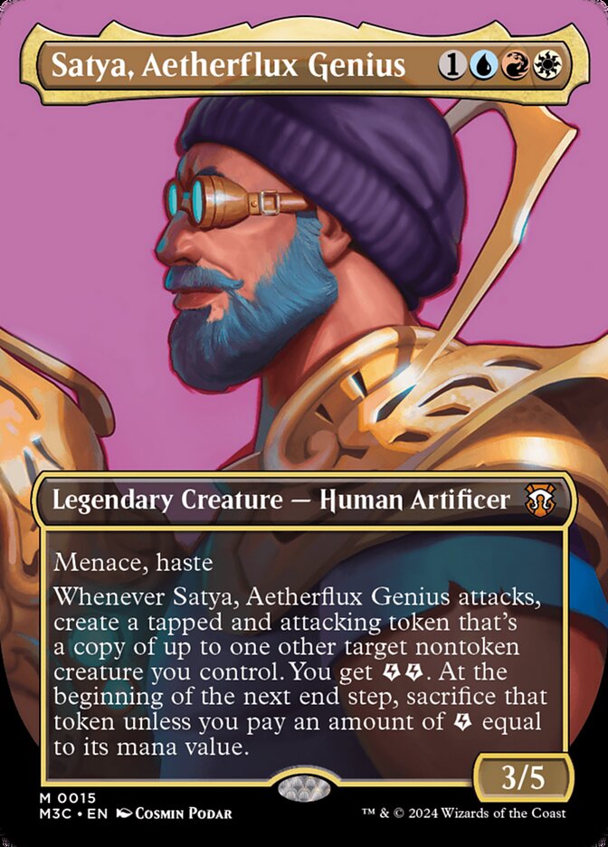 Magic the Gathering Card - Satya, Aetherflux Genius - MTG Circle