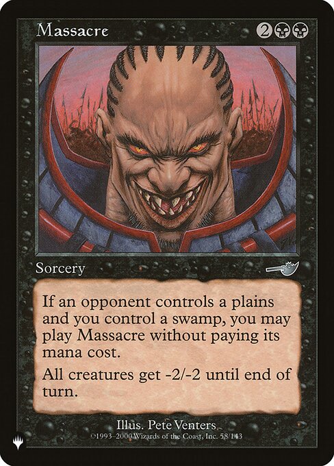 Magic the Gathering Card - Massacre - MTG Circle