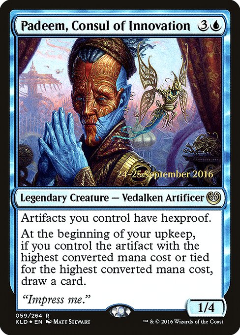 Magic the Gathering Card - Padeem, Consul of Innovation - MTG Circle