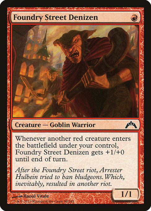 Magic the Gathering Card - Foundry Street Denizen - MTG Circle