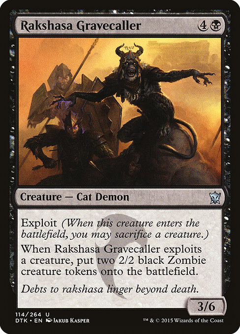 Magic the Gathering Card - Rakshasa Gravecaller - MTG Circle