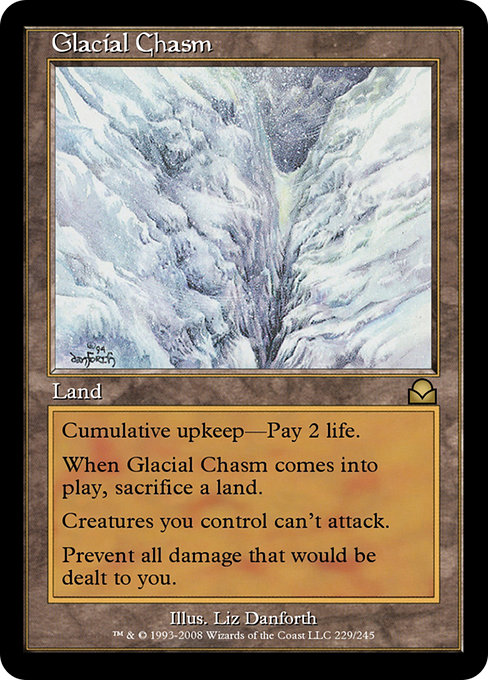 Magic the Gathering Card - Glacial Chasm - MTG Circle