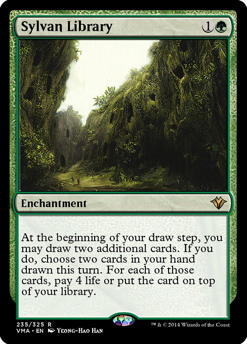 Magic the Gathering Card - Sylvan Library - MTG Circle