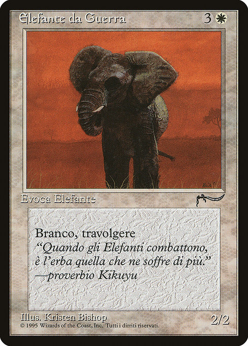 Magic the Gathering Card - War Elephant - MTG Circle