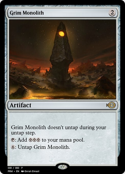 Magic the Gathering Card - Grim Monolith - MTG Circle