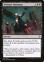 Magic the Gathering Card - Minions' Murmurs - MTG Circle