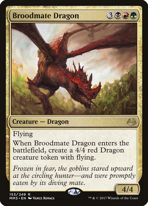 Magic the Gathering Card - Broodmate Dragon - MTG Circle