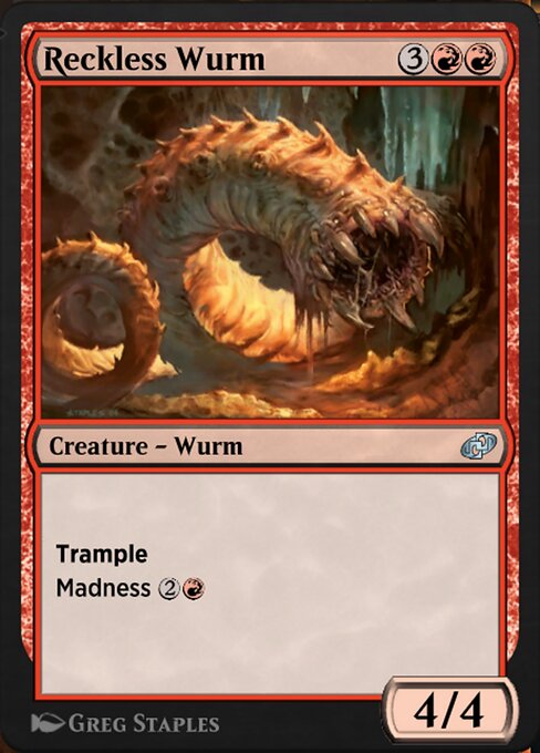 Magic the Gathering Card - Reckless Wurm - MTG Circle