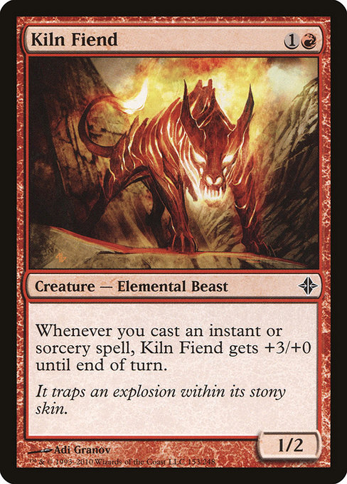 Magic the Gathering Card - Kiln Fiend - MTG Circle