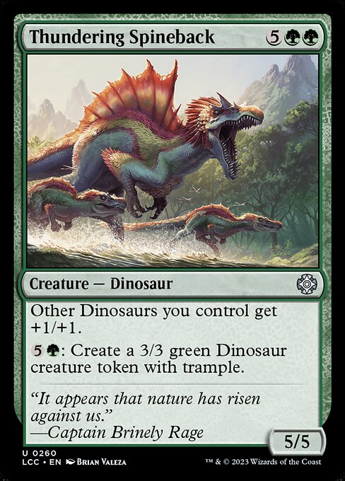 Magic the Gathering Card - Thundering Spineback - MTG Circle