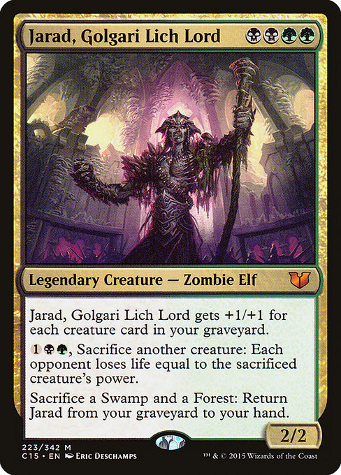Magic the Gathering Card - Jarad, Golgari Lich Lord - MTG Circle