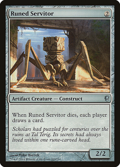 Magic the Gathering Card - Runed Servitor - MTG Circle