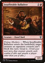 Magic the Gathering Card - Insufferable Balladeer - MTG Circle