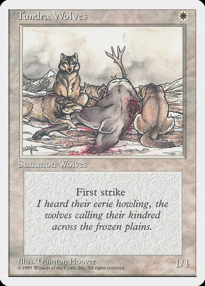 Magic the Gathering Card - Tundra Wolves - MTG Circle