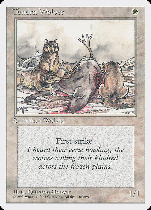 Magic the Gathering Card - Tundra Wolves - MTG Circle