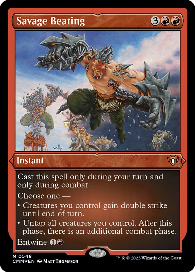 Magic the Gathering Card - Savage Beating - MTG Circle
