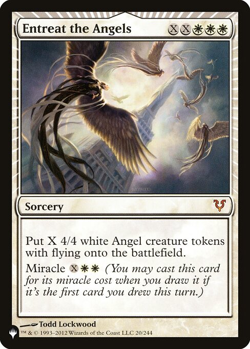 Magic the Gathering Card - Entreat the Angels - MTG Circle