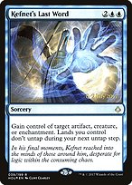 Magic the Gathering Card - Kefnet's Last Word - MTG Circle