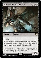 Magic the Gathering Card - Rune-Scarred Demon - MTG Circle