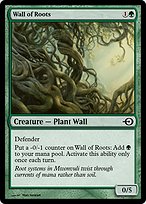 Magic the Gathering Card - Wall of Roots - MTG Circle