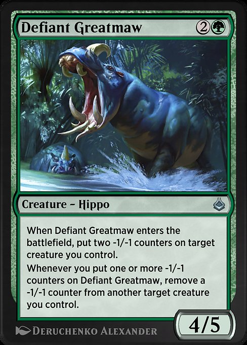 Magic the Gathering Card - Defiant Greatmaw - MTG Circle