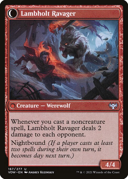 Magic the Gathering Card - Lambholt Ravager - MTG Circle