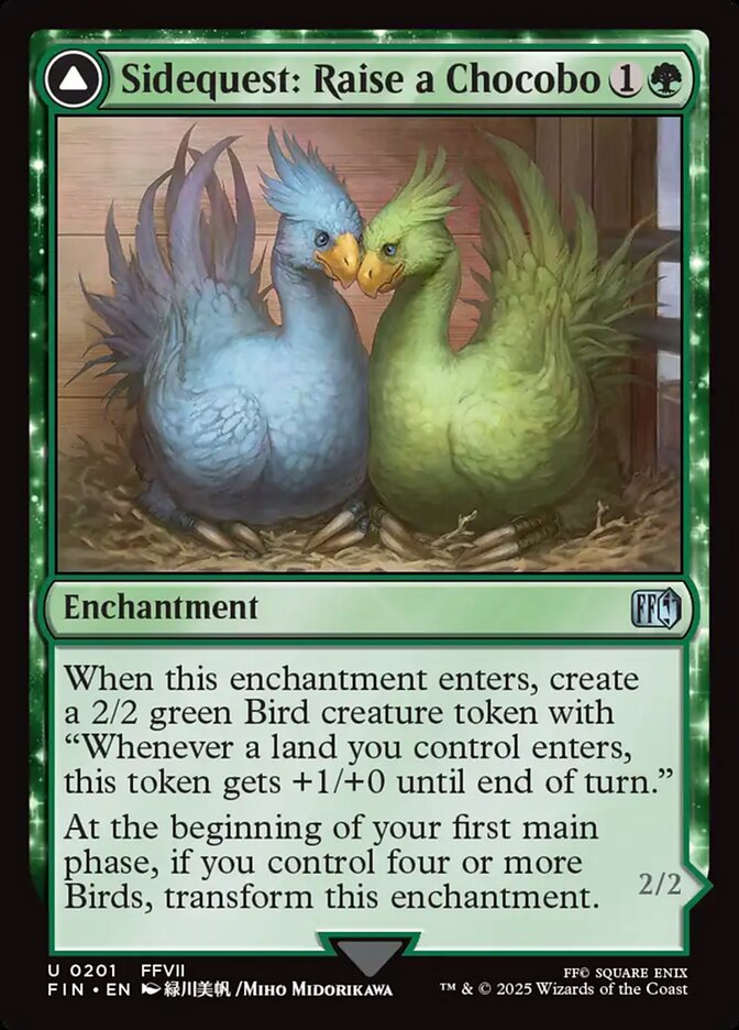 Magic the Gathering Card - Sidequest: Raise a Chocobo - MTG Circle
