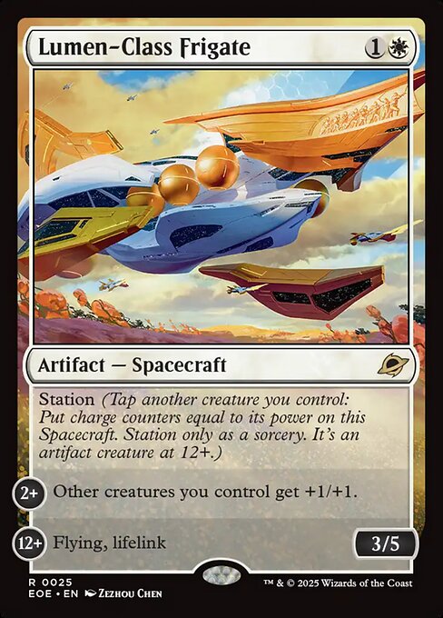 Magic the Gathering Card - Lumen-Class Frigate - MTG Circle