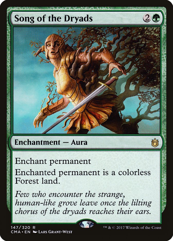 Magic the Gathering Card - Song of the Dryads - MTG Circle
