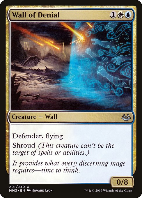 Magic the Gathering Card - Wall of Denial - MTG Circle