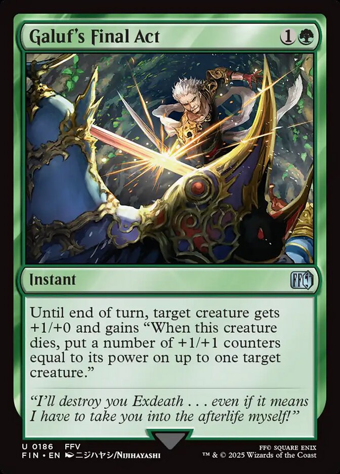 Magic the Gathering Card - Galuf's Final Act - MTG Circle