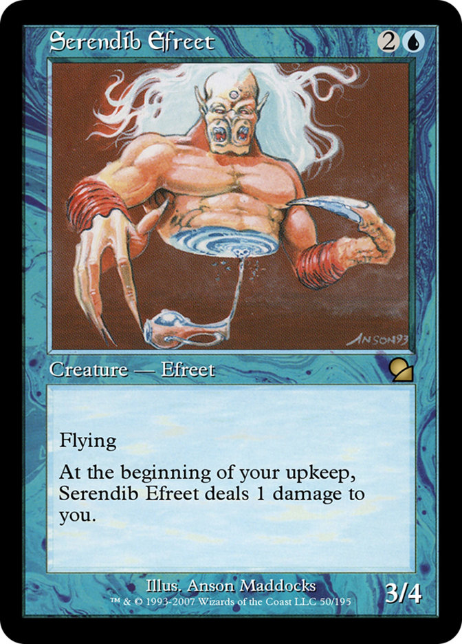 Magic the Gathering Card - Serendib Efreet - MTG Circle