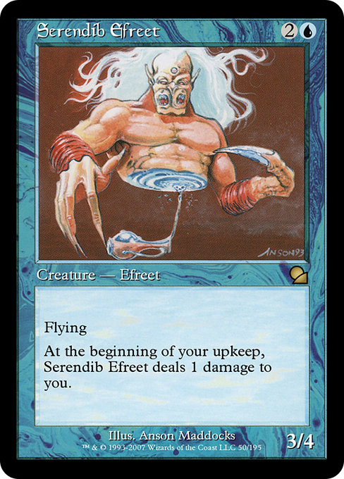 Magic the Gathering Card - Serendib Efreet - MTG Circle
