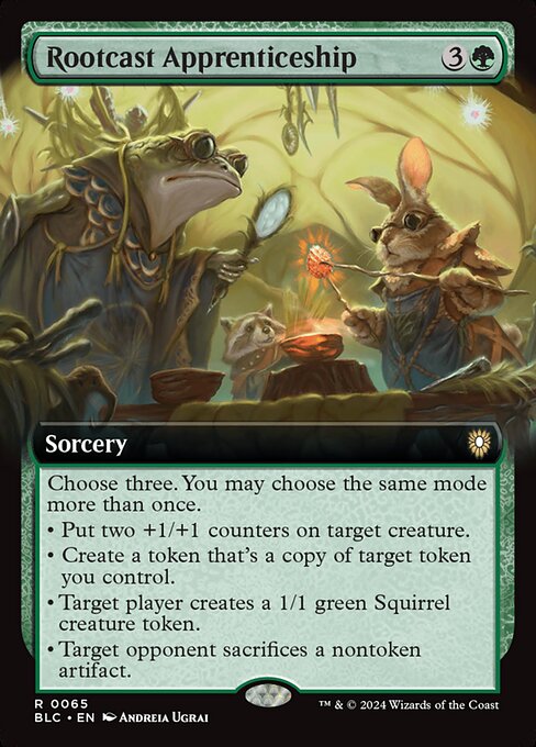 Magic the Gathering Card - Rootcast Apprenticeship - MTG Circle