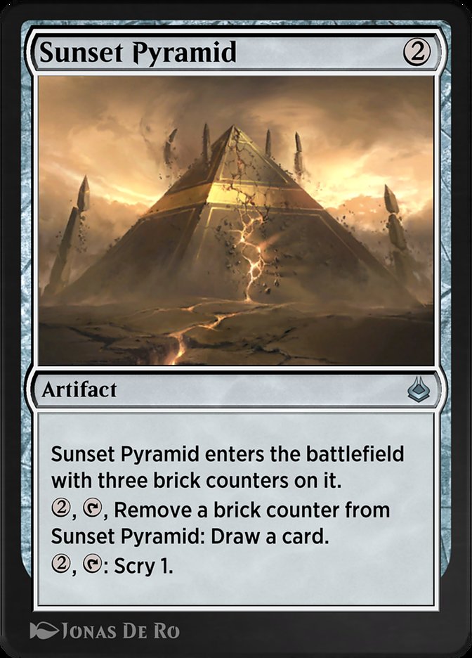 Magic the Gathering Card - Sunset Pyramid - MTG Circle