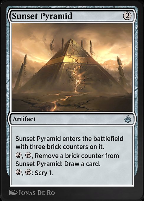 Magic the Gathering Card - Sunset Pyramid - MTG Circle