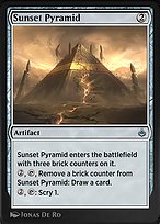 Magic the Gathering Card - Sunset Pyramid - MTG Circle