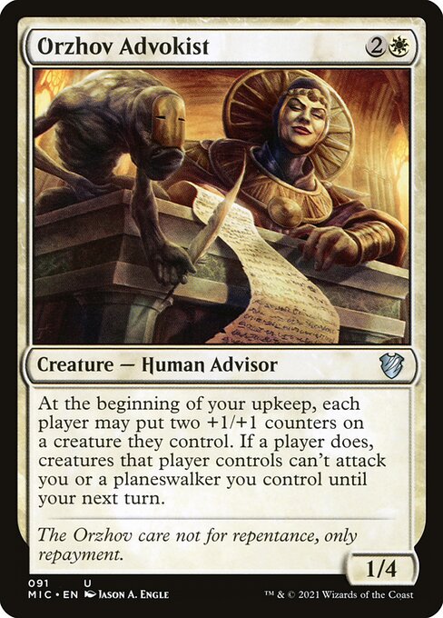 Magic the Gathering Card - Orzhov Advokist - MTG Circle