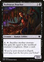 Magic the Gathering Card - Bushmeat Poacher - MTG Circle