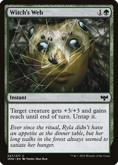 Magic the Gathering Card - Witch's Web - MTG Circle
