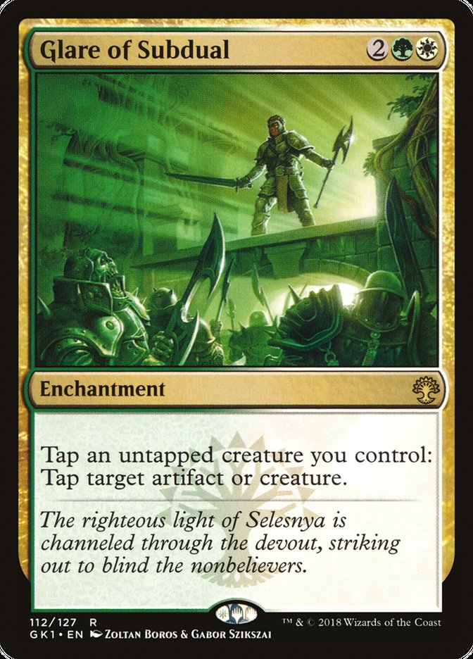 Magic the Gathering Card - Glare of Subdual - MTG Circle