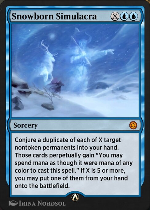 Magic the Gathering Card - Snowborn Simulacra - MTG Circle