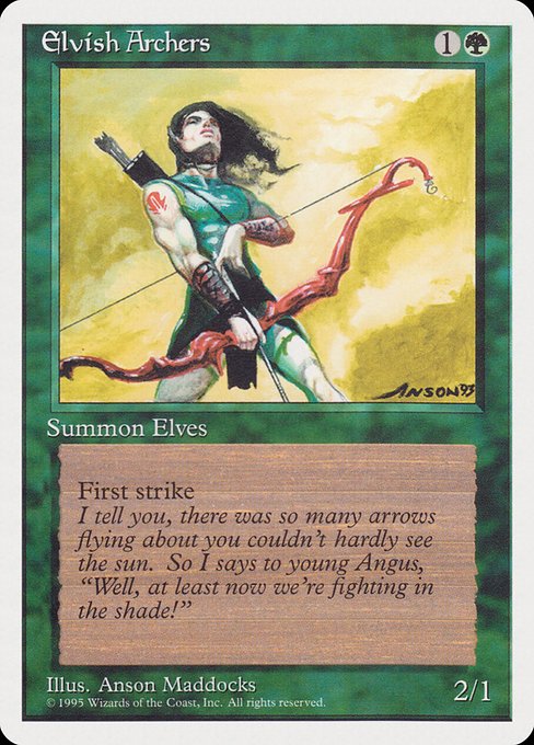 Magic the Gathering Card - Elvish Archers - MTG Circle