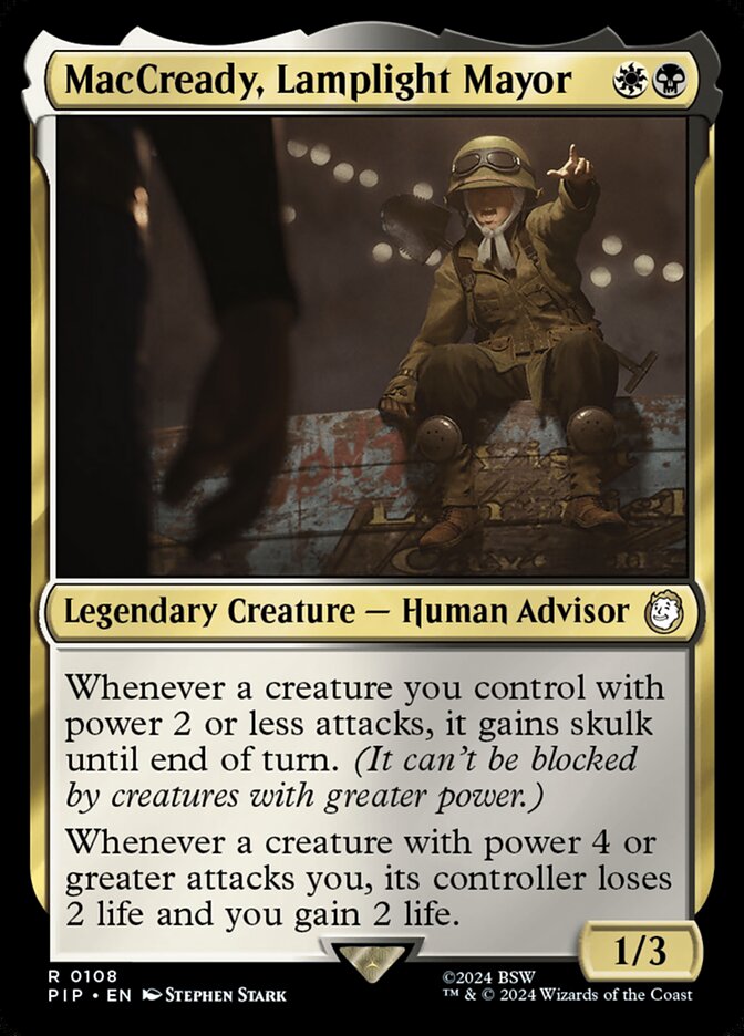 Magic the Gathering Card - MacCready, Lamplight Mayor - MTG Circle