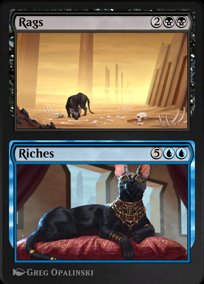 Magic the Gathering Card - Rags // Riches - MTG Circle