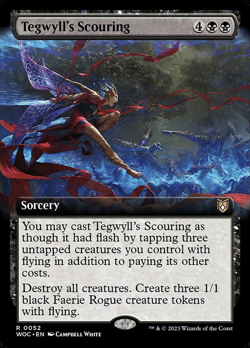 Magic the Gathering Card - Tegwyll's Scouring - MTG Circle