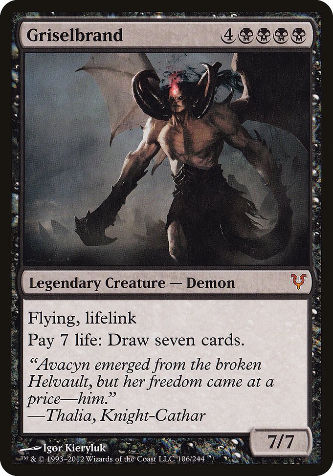 Magic the Gathering Card - Griselbrand - MTG Circle