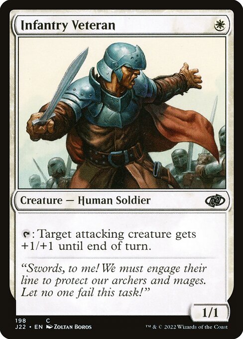 Magic the Gathering Card - Infantry Veteran - MTG Circle