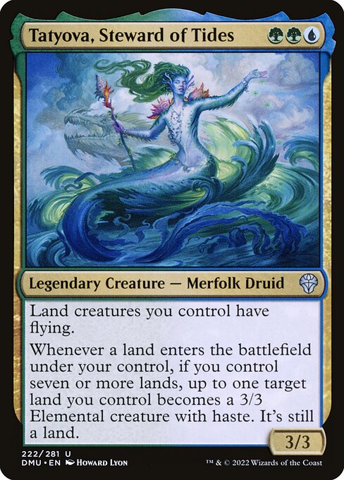 Magic the Gathering Card - Tatyova, Steward of Tides - MTG Circle